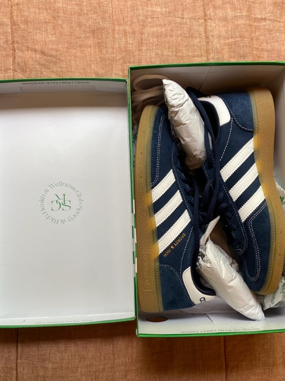 Sporty & Rich Navy Suede Adidas Hanball Spezials